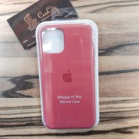 Силиконовый чехол Silicone Case для Apple iPhone 11 Pro, рыже-коричневый