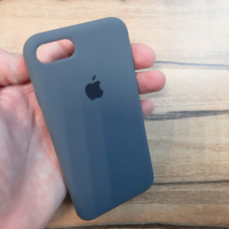 Чехол Silicone case для Iphone 7, графитовый
