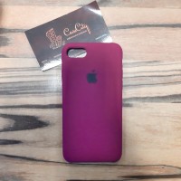 Чехол Silicone case для Iphone 7, бордовый