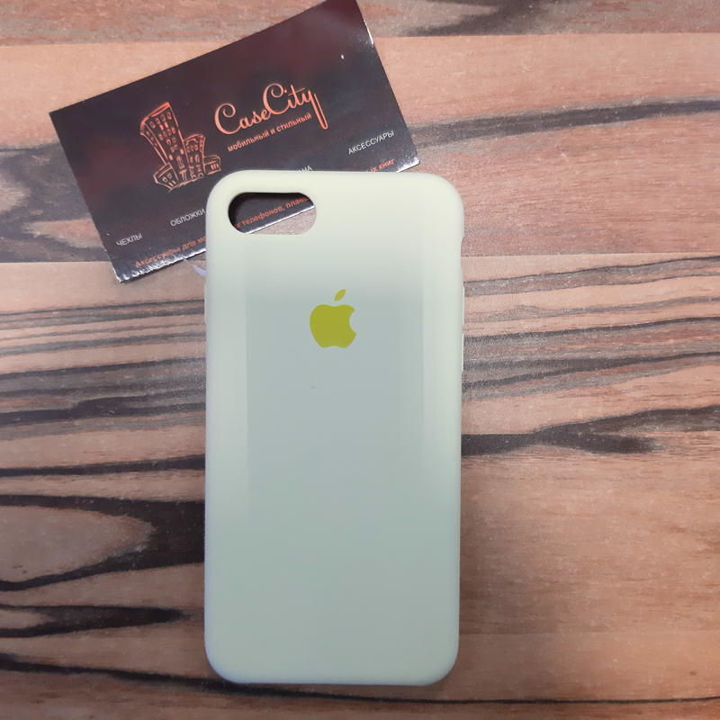 Чехол Silicone case для Iphone 7, жёлтый