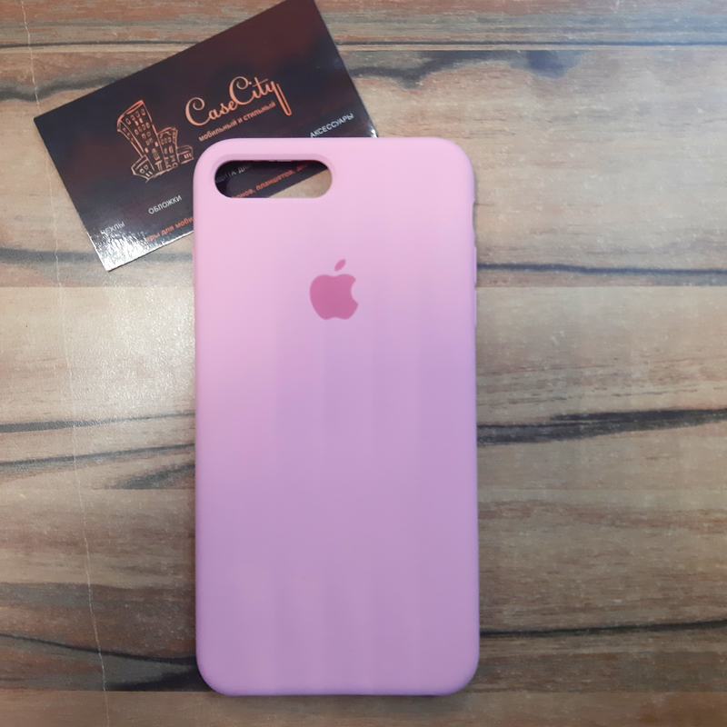 Чехол Silicone case для iPhone 7 plus / 8 plus (# 47), розовый