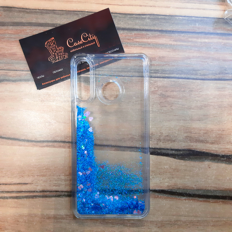 Чехол-пересыпка "EXPERTS" для Huawei P30 Lite, голубой