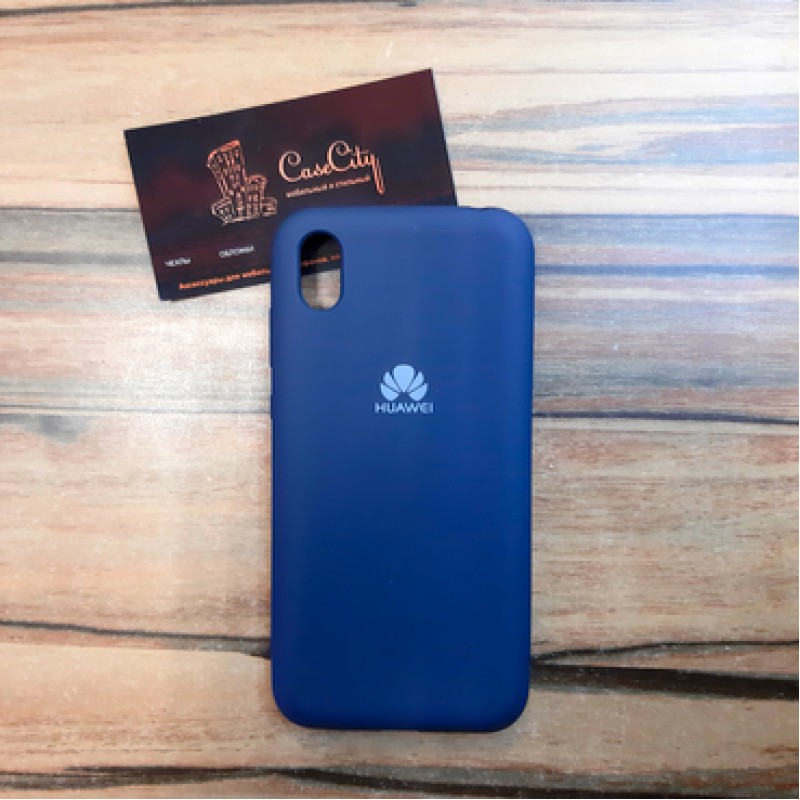 Силиконовый чехол Silicone case Huawei Y5 2019/Honor 8S , Синий