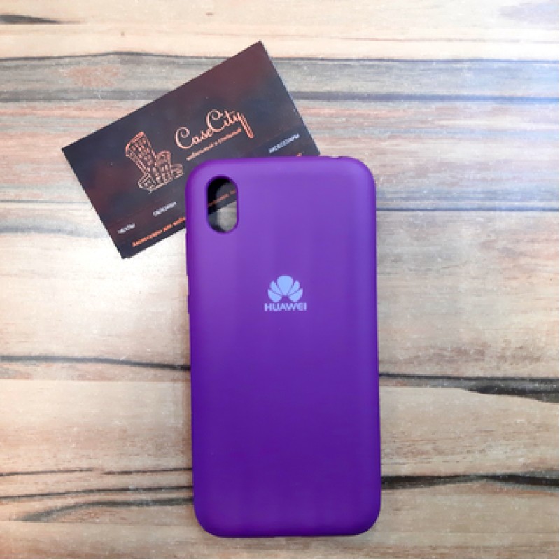 Силиконовый чехол Silicone case Huawei Y5 2019/Honor 8S , фиолетовый