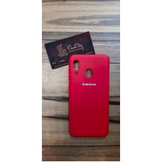  Чехол-накладка для Samsung Galaxy A20 Красный