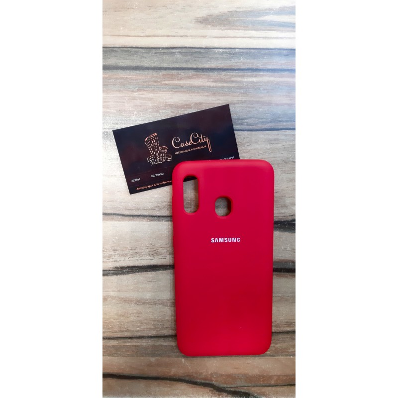 Чехол-накладка для Samsung Galaxy A40 Красный