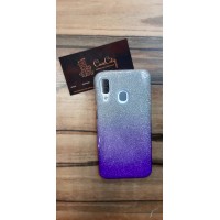 Чехол-накладка для Samsung Galaxy A40 Серебряно-фиолетовый