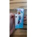 Чехол пересыпка для Samsung Galaxy А40 голубой с узором