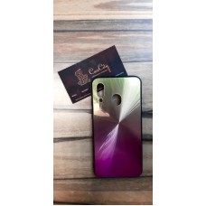 Чехол-накладка для Samsung Galaxy A40 Фиолетово-золотой