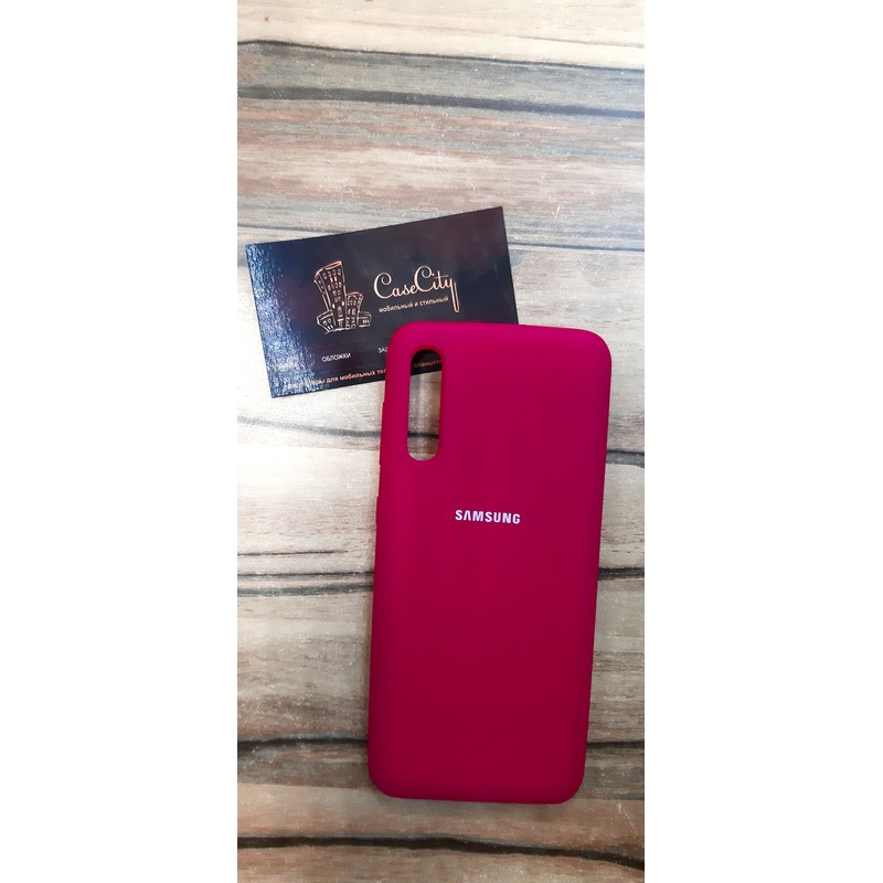 Чехол-накладка для Samsung Galaxy A50, бордовый