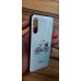Чехол-накладка для Samsung Galaxy A50 белый с рисунком