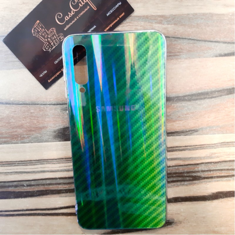Чехол Аврора для Samsung Galaxy A50, зелёный