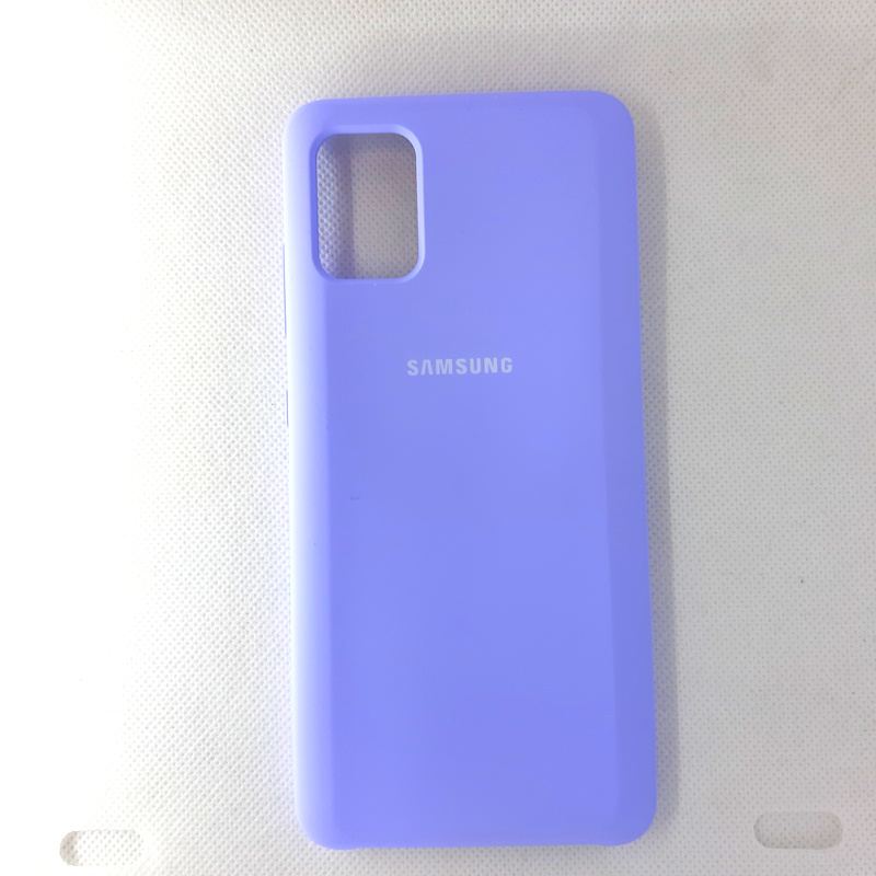 Чехол накладка Silicon Case для Samsung Galaxy A51, сиреневый