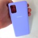 Чехол накладка Silicon Case для Samsung Galaxy A51, сиреневый
