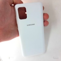 Чехол накладка Silicon Case для Samsung Galaxy A51, белый