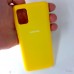 Чехол накладка Silicon Case для Samsung Galaxy A51, жёлтый