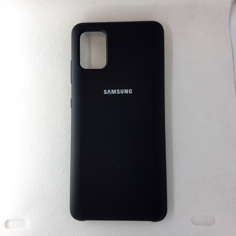 Чехол накладка Silicon Case для Samsung Galaxy A51, чёрный