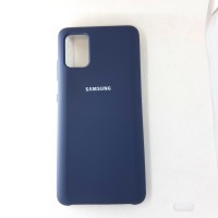 Чехол накладка Silicon Case для Samsung Galaxy A51, синий