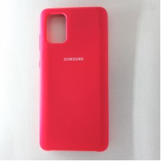 Чехол Silicon Case для Samsung Galaxy A71, малиновый