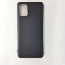 Силиконовый чехол-накладка для Samsung Galaxy A71, чёрный