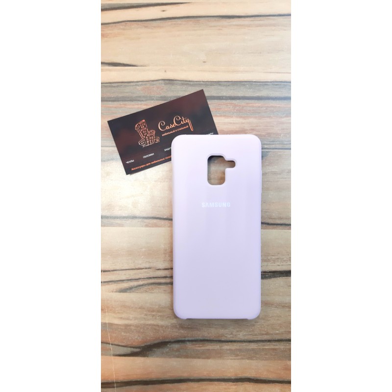 Силиконовый чехол Silicon Case для Samsung Galaxy A8 Plus (A730) , розовый