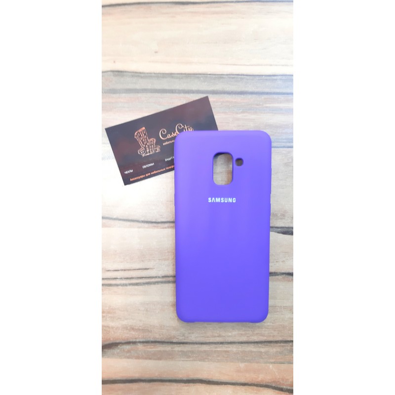 Силиконовый чехол Silicon Case для Samsung Galaxy A7 A750 (2018), фиолетовый