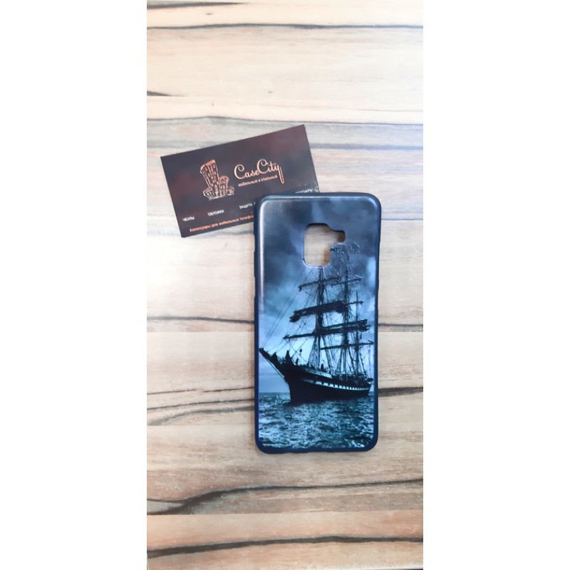 Силиконовый чехол для Samsung Galaxy A8 Plus (A730) , с картинками