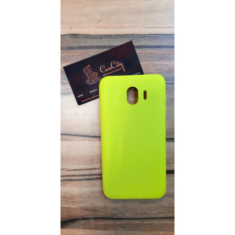 Силиконовый чехол для Samsung Galaxy J4 J400, жёлтый