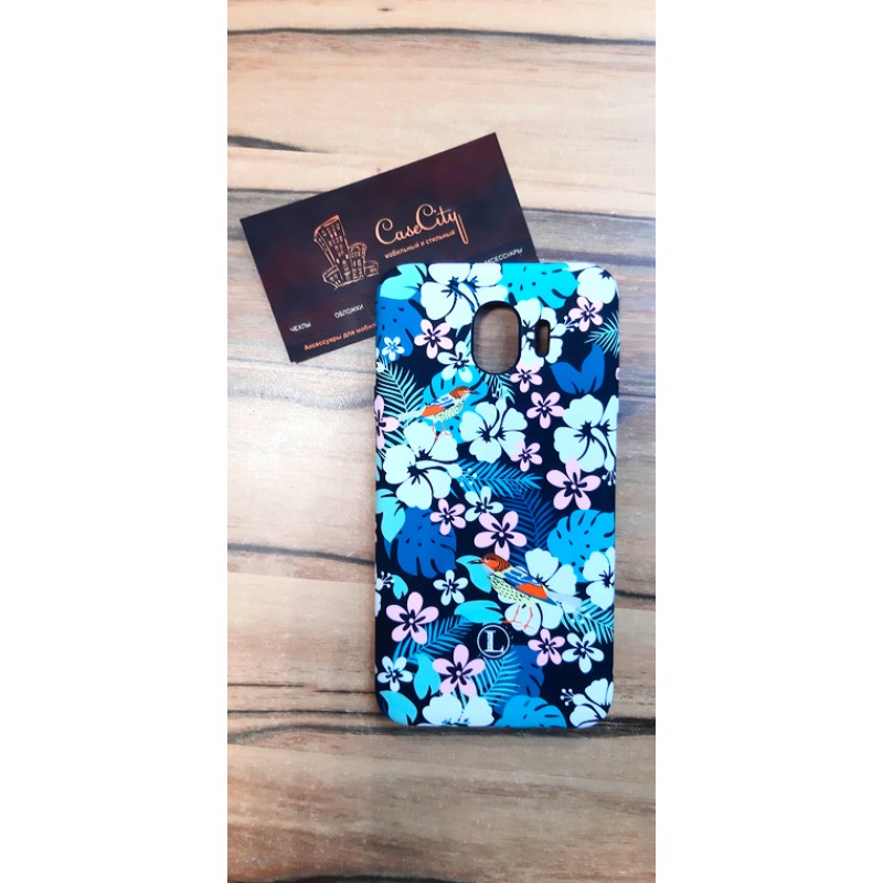 Силиконовый чехол "LUXO" flowers для Samsung Galaxy A7 A750 (2018) со светящимся принтом