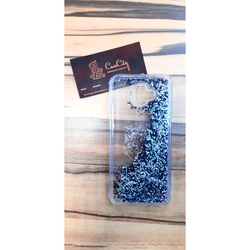 Силиконовый чехол-пересыпка EXPERTS для Samsung Galaxy J6 Plus J610 (2018) синий