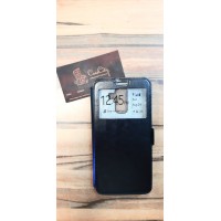 Чехол-книга "EXPERTS" с окошком для Samsung Galaxy J8, чёрный