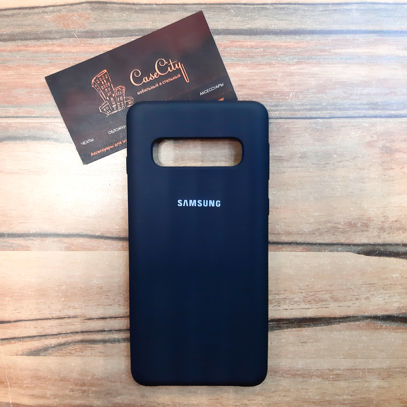 Силиконовый чехол "Silicone Case" для Samsung Galaxy S10E (G970), чёрный - 1