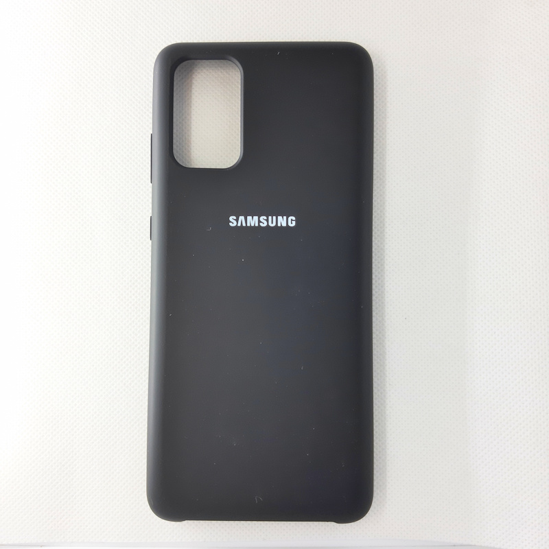Чехол накладка Silicon Case для Samsung Galaxy S20+, чёрный