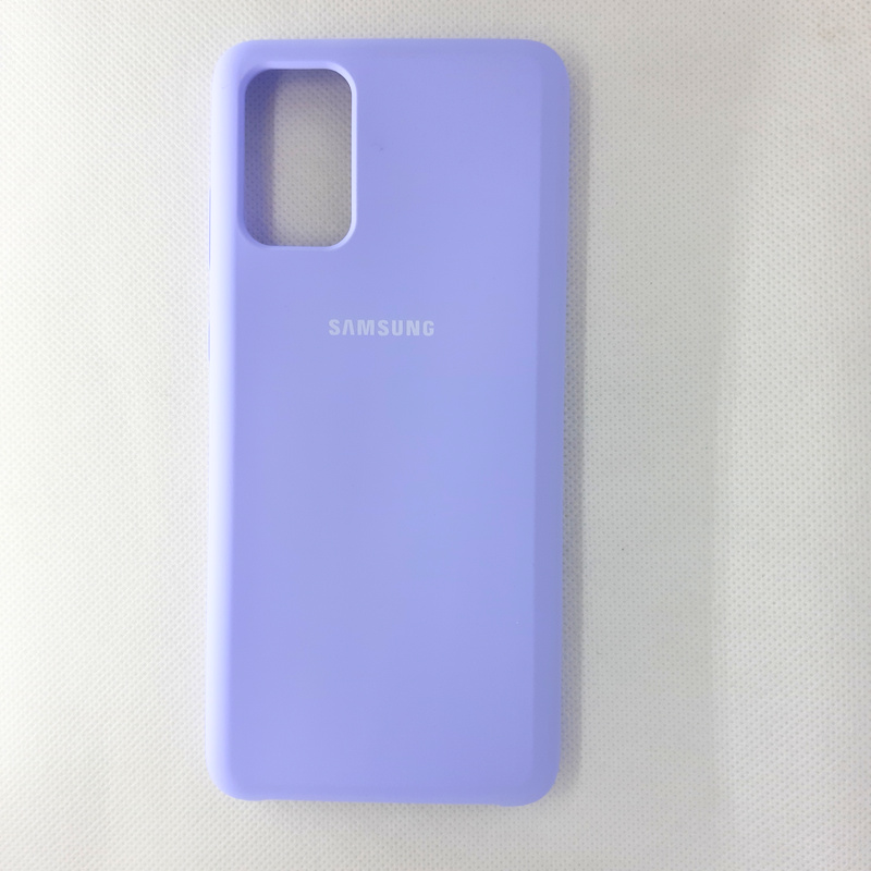 Чехол накладка Silicon Case для Samsung Galaxy S20+, сиреневый