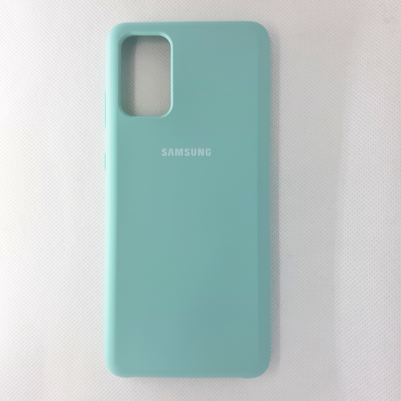 Чехол накладка Silicon Case для Samsung Galaxy S20+, бирюзовый