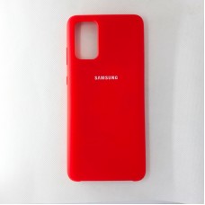 Чехол накладка Silicon Case для Samsung Galaxy S20+, красный