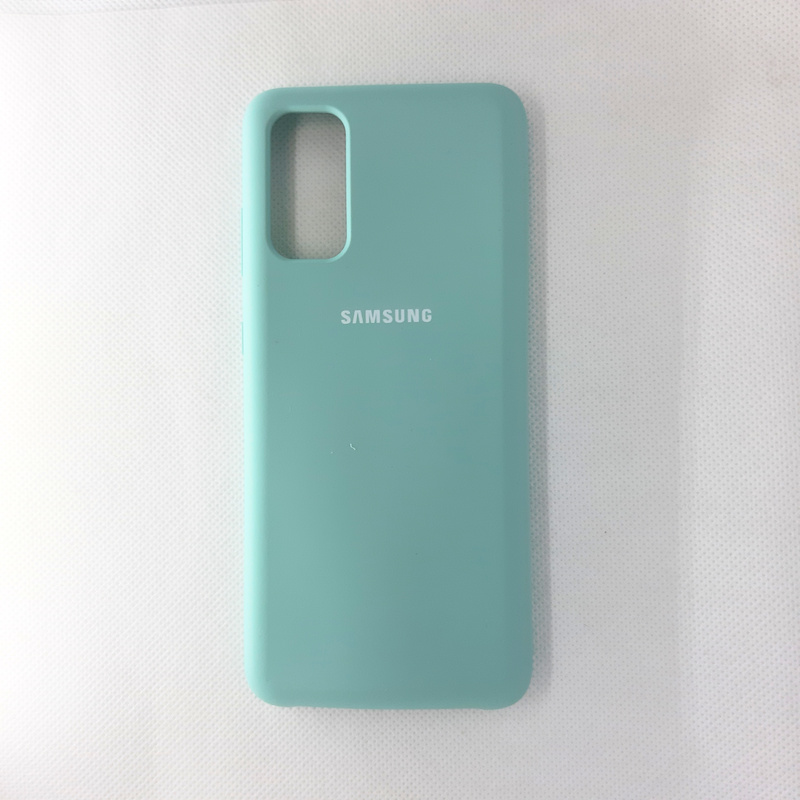 Чехол накладка Silicon Case для Samsung Galaxy S20, бирюзовый