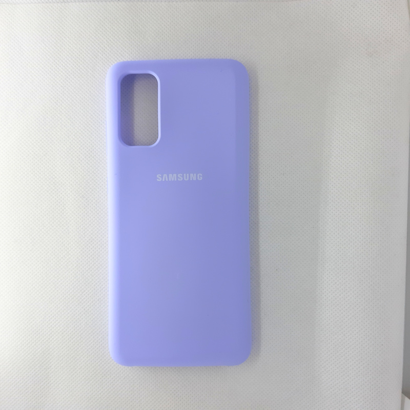 Чехол накладка Silicon Case для Samsung Galaxy S20, сиреневый
