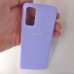 Чехол накладка Silicon Case для Samsung Galaxy S20, сиреневый