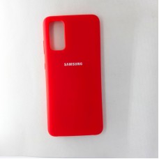Чехол накладка Silicon Case для Samsung Galaxy S20, красный