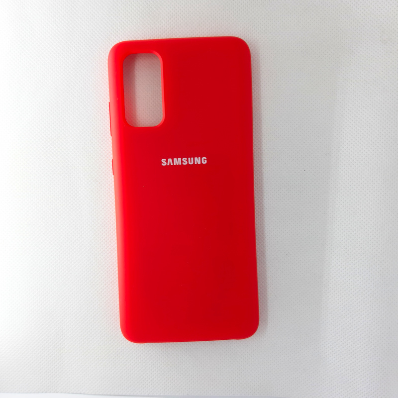 Чехол накладка Silicon Case для Samsung Galaxy S20, красный