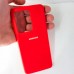 Чехол накладка Silicon Case для Samsung Galaxy S20 Ultra, красный