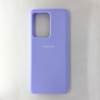 Чехол накладка Silicon Case для Samsung Galaxy S20 Ultra, сиреневый