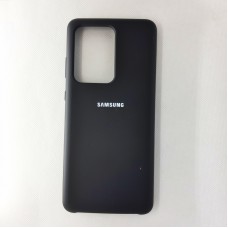 Чехол накладка Silicon Case для Samsung Galaxy S20 Ultra, чёрный