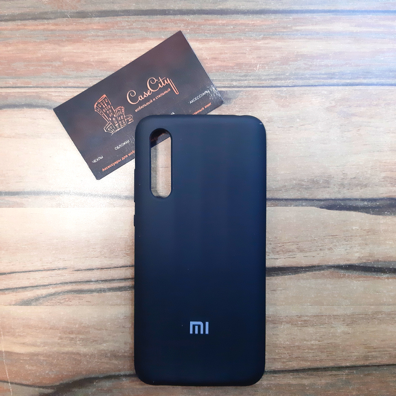 Силиконовый чехол "Silicone Case" для Xiaomi Mi A3, чёрный