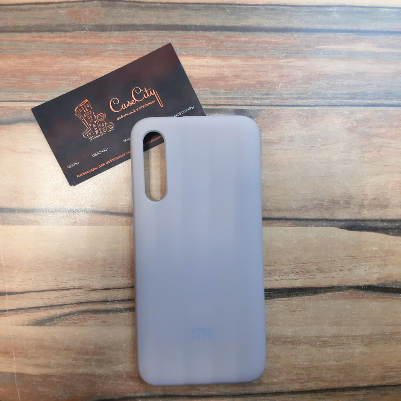 Силиконовый чехол "Silicone Case" для Xiaomi Mi A3, серый