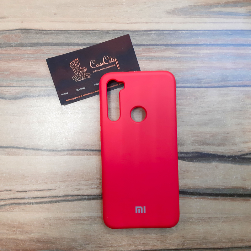 Силиконовый чехол Silicone Case для Xiaomi  Redmi Note 8, красный