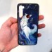 Силиконовые чехлы Аврора для Xiaomi Redmi Note 8 с переливающимися принтами