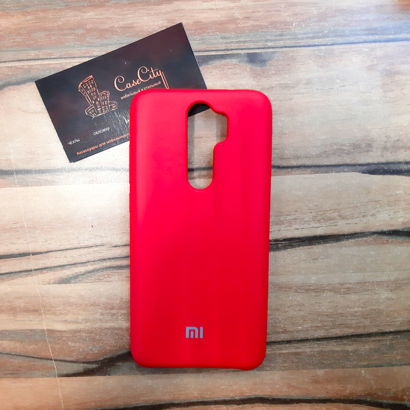 Силиконовый чехол Silicone Case для Xiaomi Redmi Note 8 Pro, красный