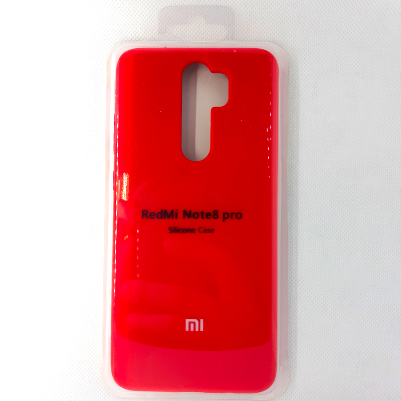 Чехол-накладка Silicon Case для Xiaomi Redmi Note 8 Pro, красный